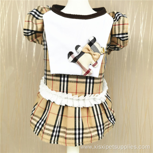 2020 Fashion striped dog dress skirt for pets